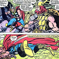 Thor vs Thor ragnarok